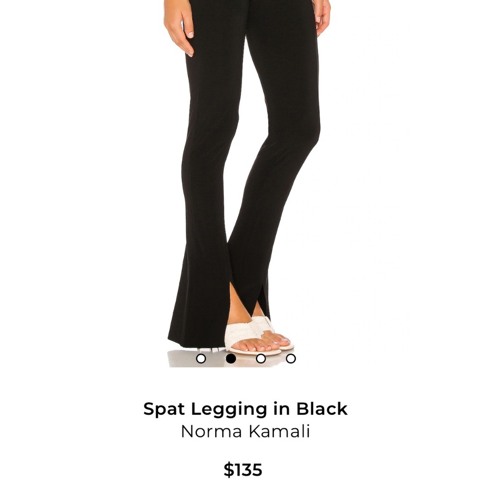 Norma Kamali Black Flare Pants